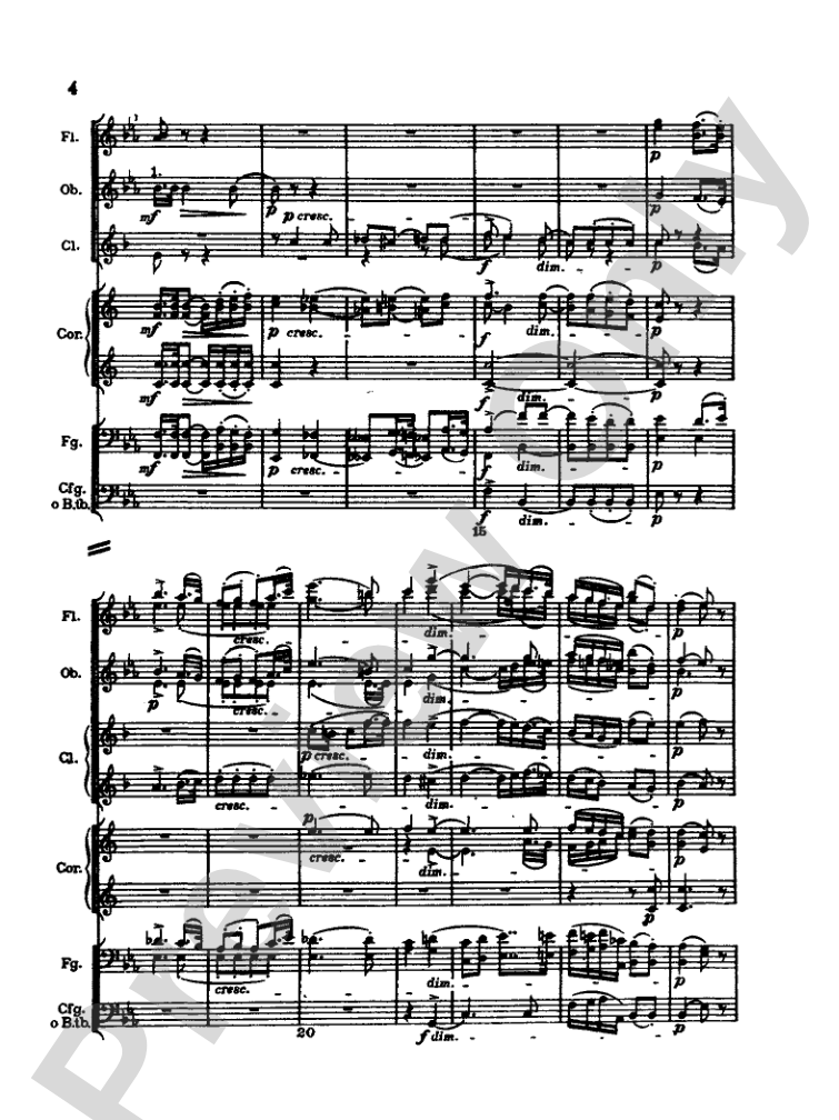 Strauss: Serenade for 13 Winds, Op. 7: Chamber Ensemble Miniature Score