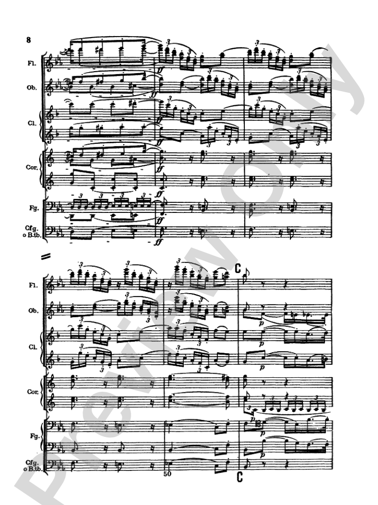 Strauss: Serenade for 13 Winds, Op. 7: Chamber Ensemble Miniature Score