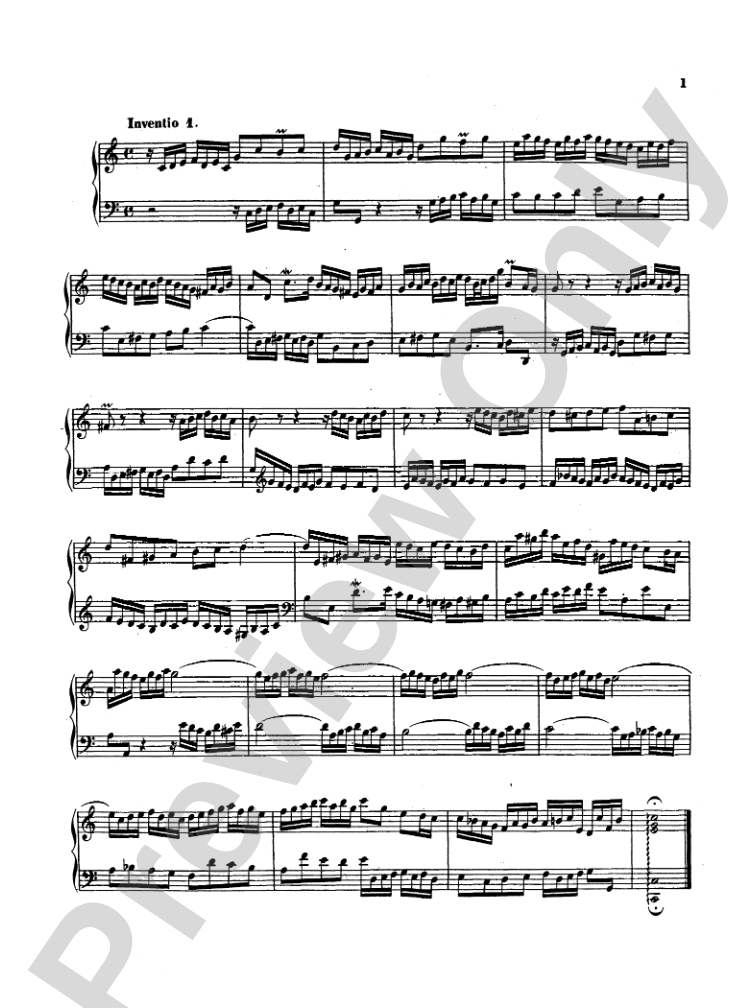 Bach: Two- and Three-Part Inventions, French Suites and Italian Concerto (Miniature Score): Piano Comb Bound Miniature Score