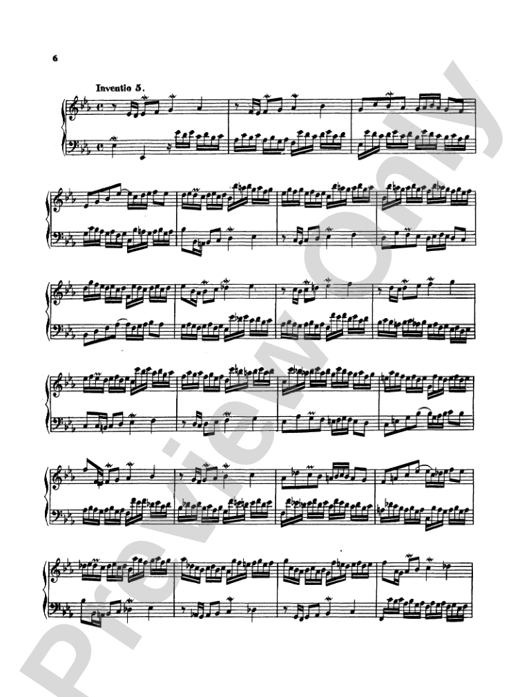 Bach: Two- and Three-Part Inventions, French Suites and Italian Concerto (Miniature Score)