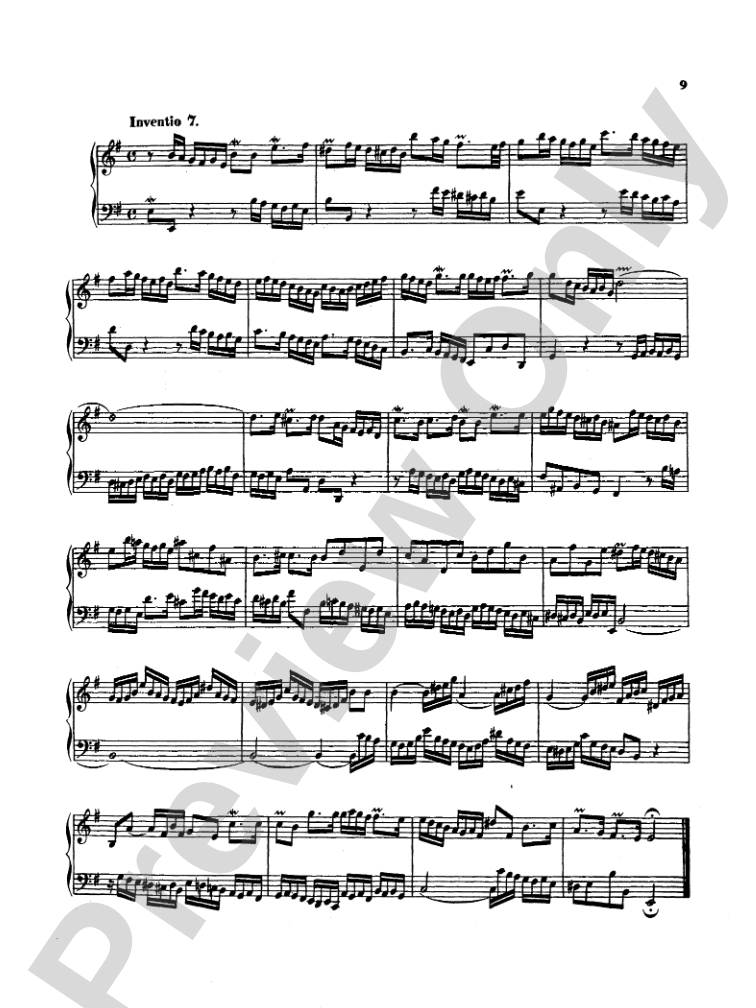 Bach: Two- and Three-Part Inventions, French Suites and Italian Concerto (Miniature Score)