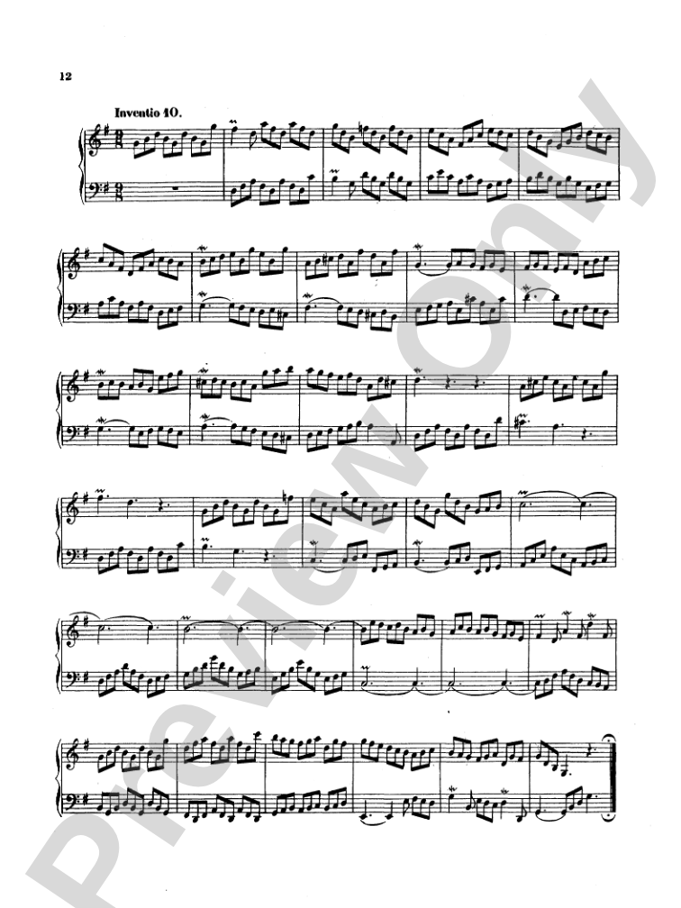 Bach: Two- and Three-Part Inventions, French Suites and Italian Concerto (Miniature Score)