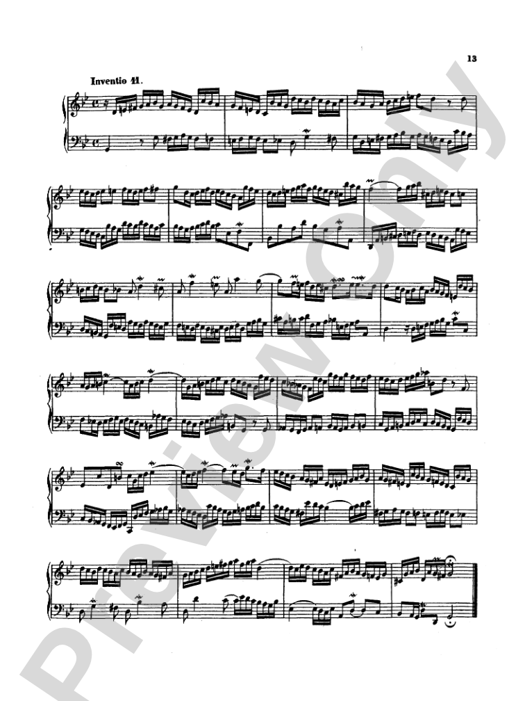Bach: Two- and Three-Part Inventions, French Suites and Italian Concerto (Miniature Score)