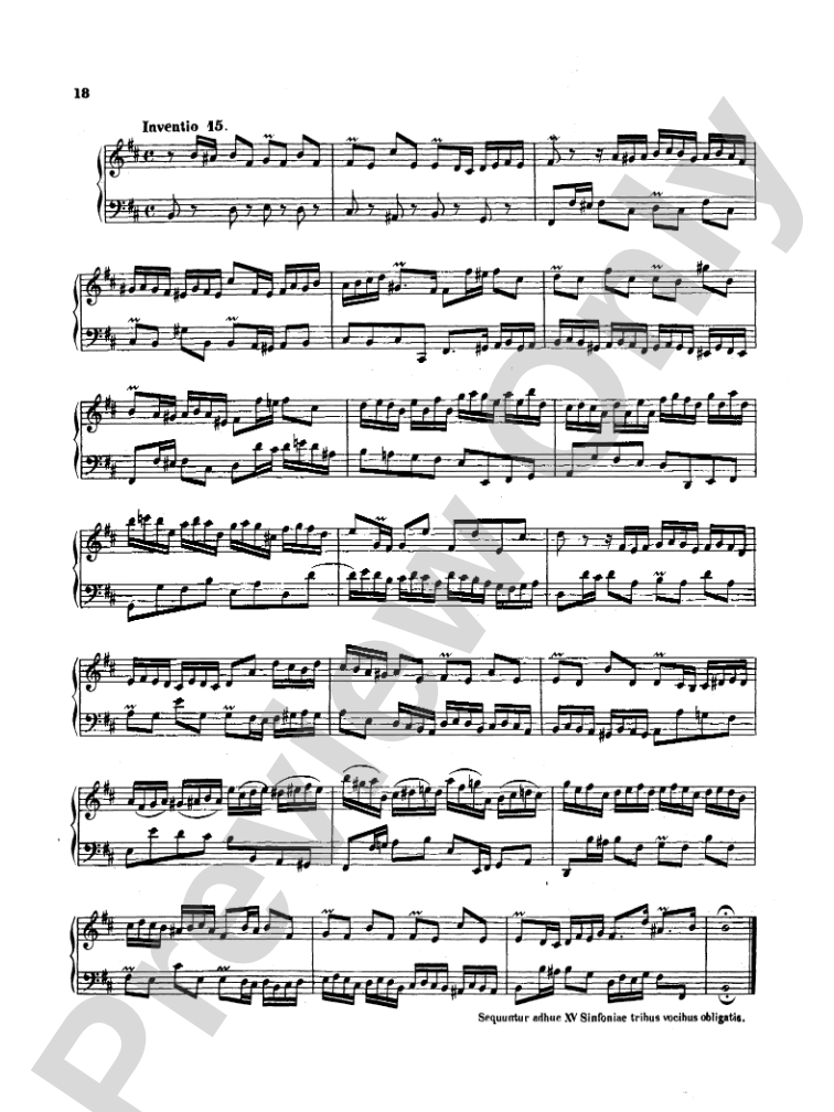 Bach: Two- and Three-Part Inventions, French Suites and Italian Concerto (Miniature Score)