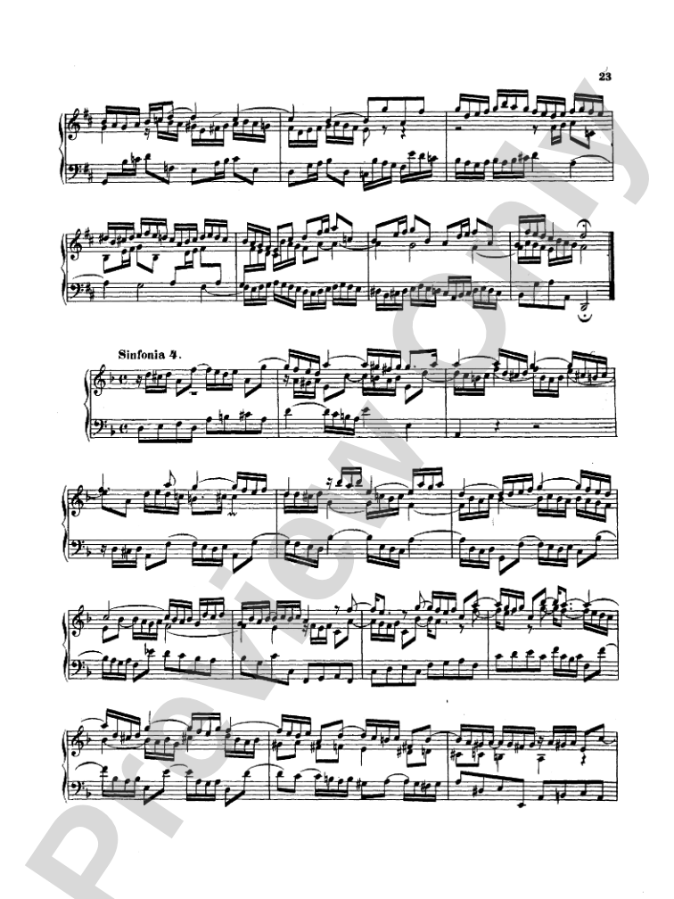 Bach: Two- and Three-Part Inventions, French Suites and Italian Concerto (Miniature Score)