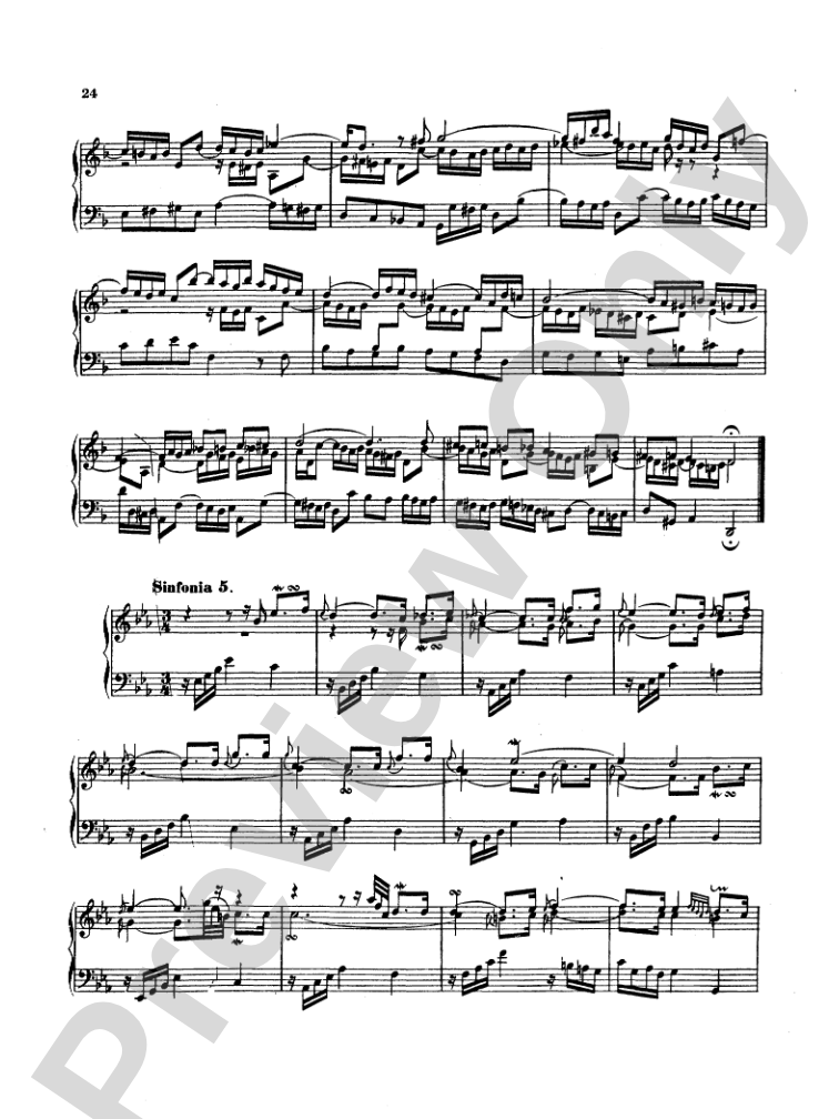 Bach: Two- and Three-Part Inventions, French Suites and Italian Concerto (Miniature Score)
