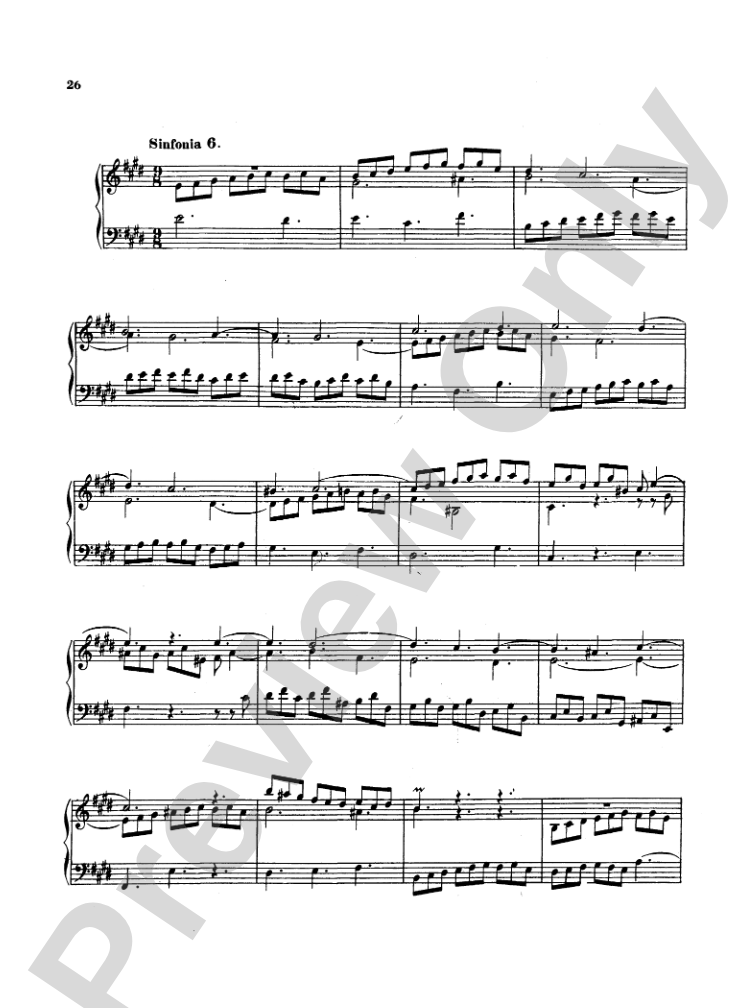 Bach: Two- and Three-Part Inventions, French Suites and Italian Concerto (Miniature Score)