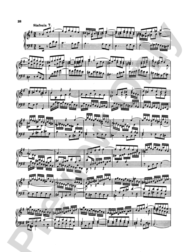 Bach: Two- and Three-Part Inventions, French Suites and Italian Concerto (Miniature Score)
