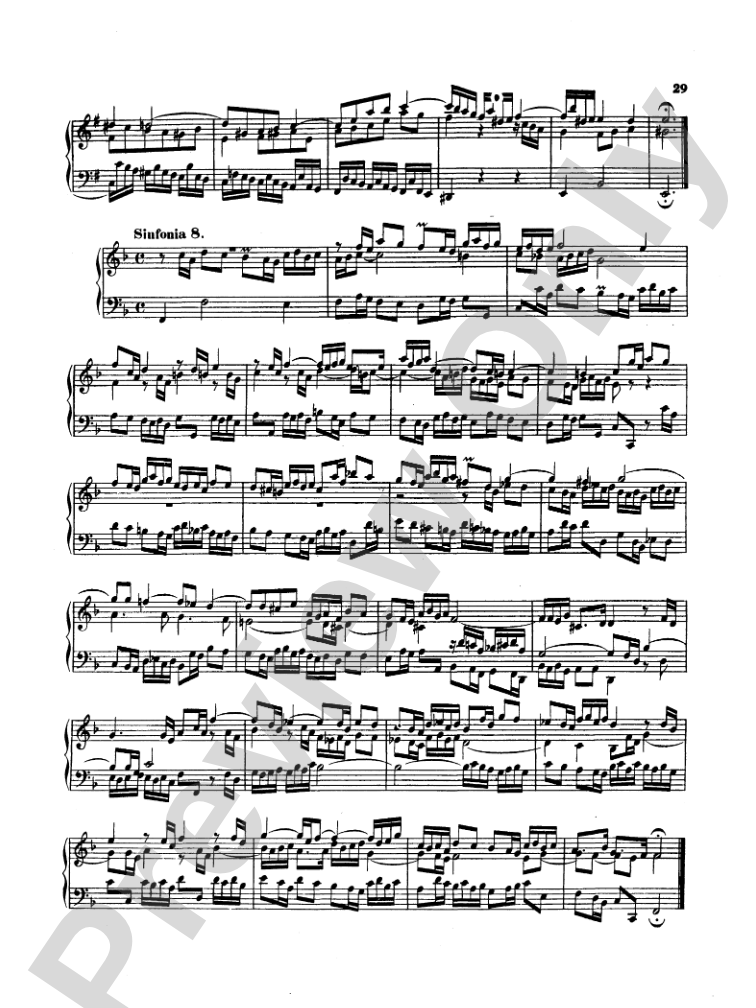 Bach: Two- and Three-Part Inventions, French Suites and Italian Concerto (Miniature Score)