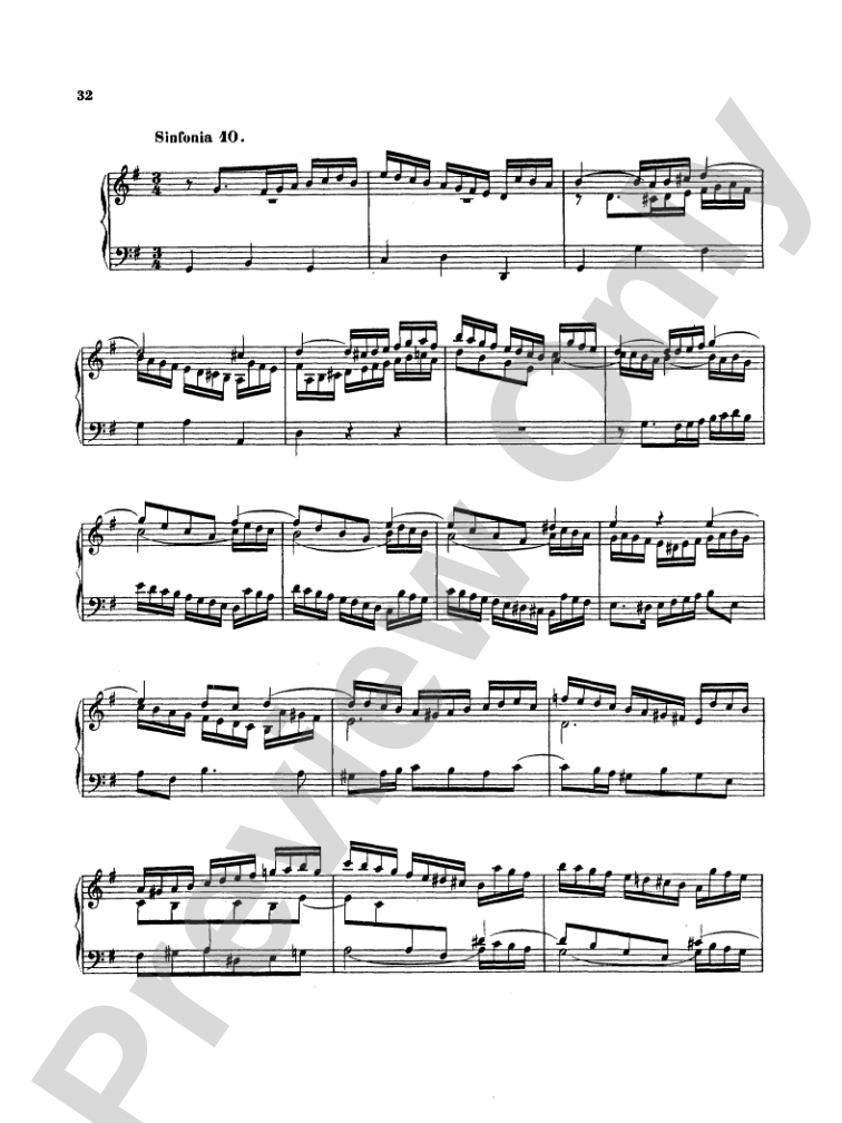Bach: Two- and Three-Part Inventions, French Suites and Italian Concerto (Miniature Score)