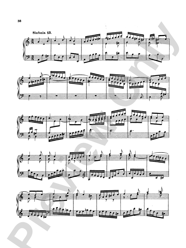 Bach: Two- and Three-Part Inventions, French Suites and Italian Concerto (Miniature Score)