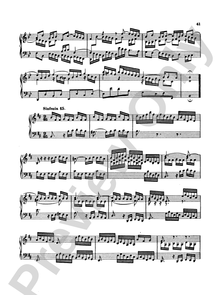 Bach: Two- and Three-Part Inventions, French Suites and Italian Concerto (Miniature Score)