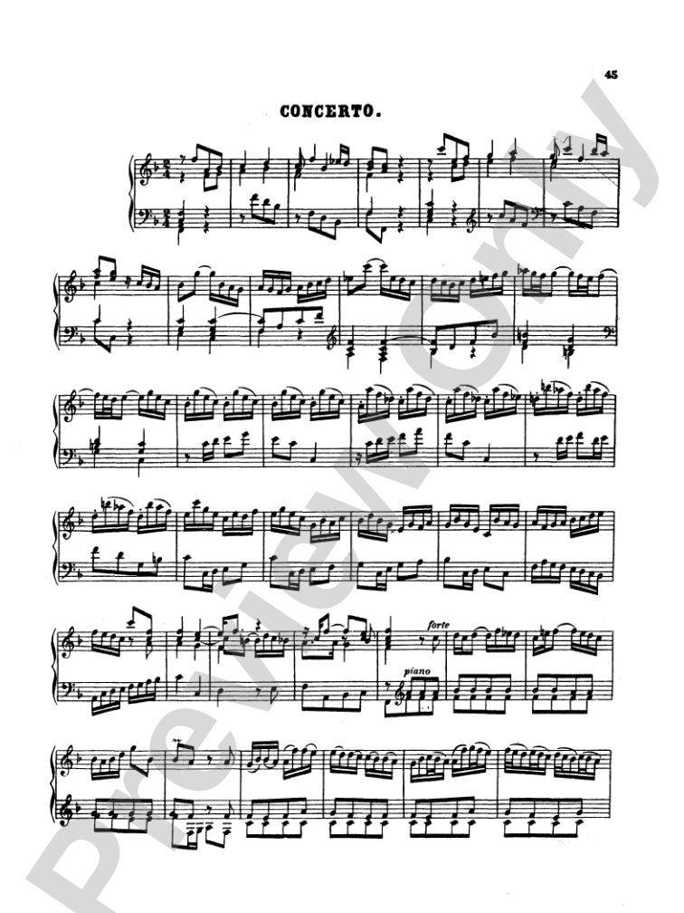 Bach: Two- and Three-Part Inventions, French Suites and Italian Concerto (Miniature Score)