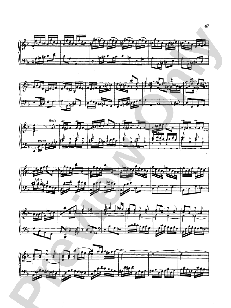 Bach: Two- and Three-Part Inventions, French Suites and Italian Concerto (Miniature Score)