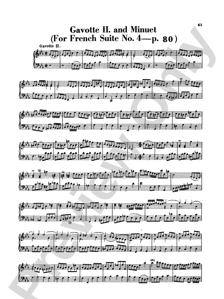 Bach: Two- and Three-Part Inventions, French Suites and Italian Concerto (Miniature Score)
