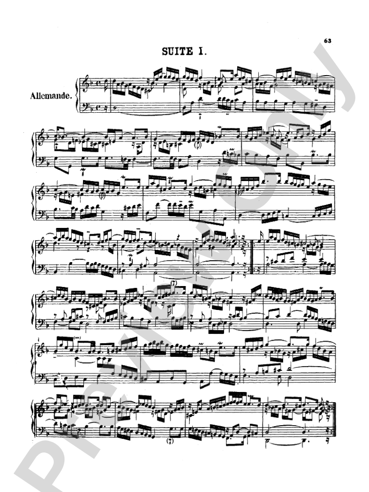 Bach: Two- and Three-Part Inventions, French Suites and Italian Concerto (Miniature Score)
