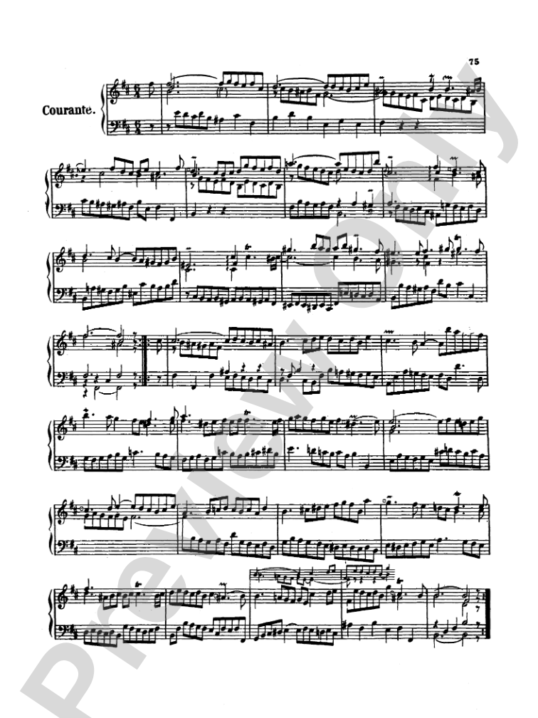 Bach: Two- and Three-Part Inventions, French Suites and Italian Concerto (Miniature Score)
