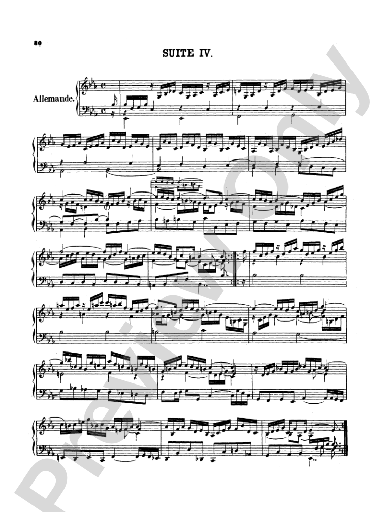 Bach: Two- and Three-Part Inventions, French Suites and Italian Concerto (Miniature Score)