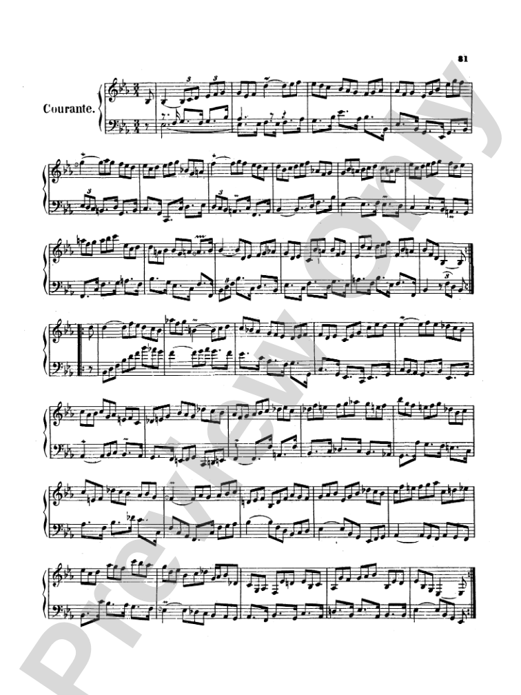 Bach: Two- and Three-Part Inventions, French Suites and Italian Concerto (Miniature Score)