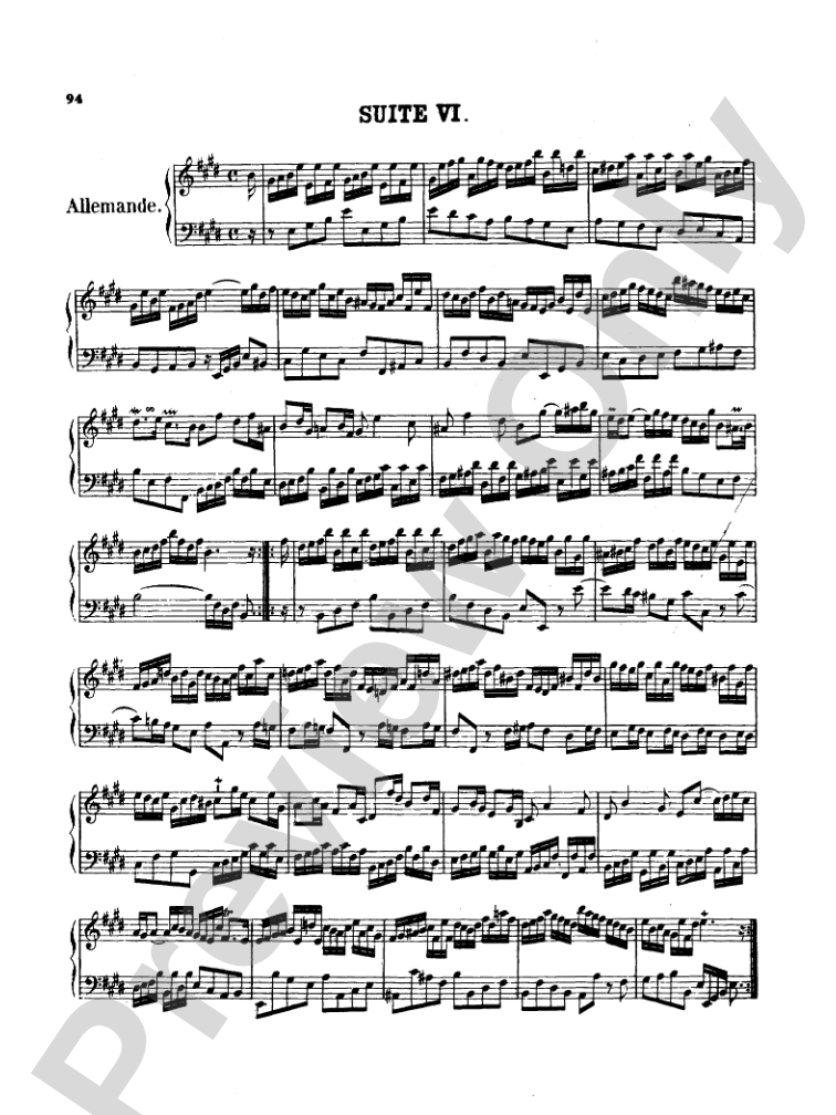 Bach: Two- and Three-Part Inventions, French Suites and Italian Concerto (Miniature Score)