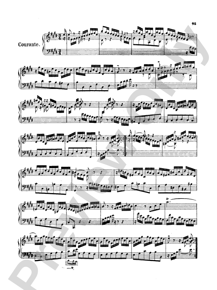 Bach: Two- and Three-Part Inventions, French Suites and Italian Concerto (Miniature Score)