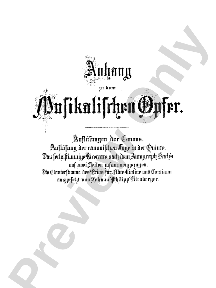 Bach: The Musical Offering and The "Goldberg Variations" (Miniature Score): Piano Miniature Score
