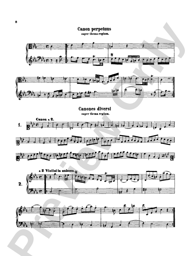 Bach: The Musical Offering and The "Goldberg Variations" (Miniature Score): Piano Miniature Score