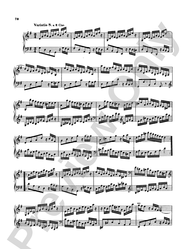 Bach: The Musical Offering and The "Goldberg Variations" (Miniature Score)