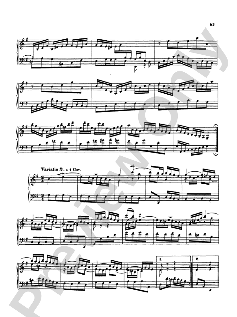Bach: The Musical Offering and The "Goldberg Variations" (Miniature Score)