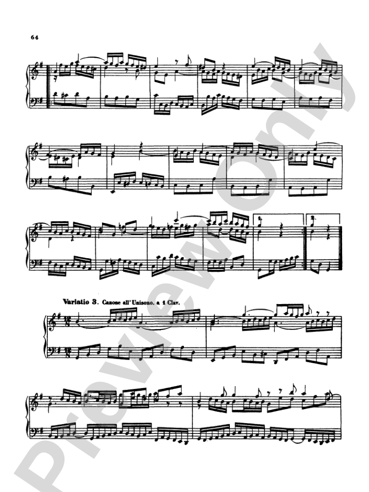 Bach: The Musical Offering and The "Goldberg Variations" (Miniature Score)