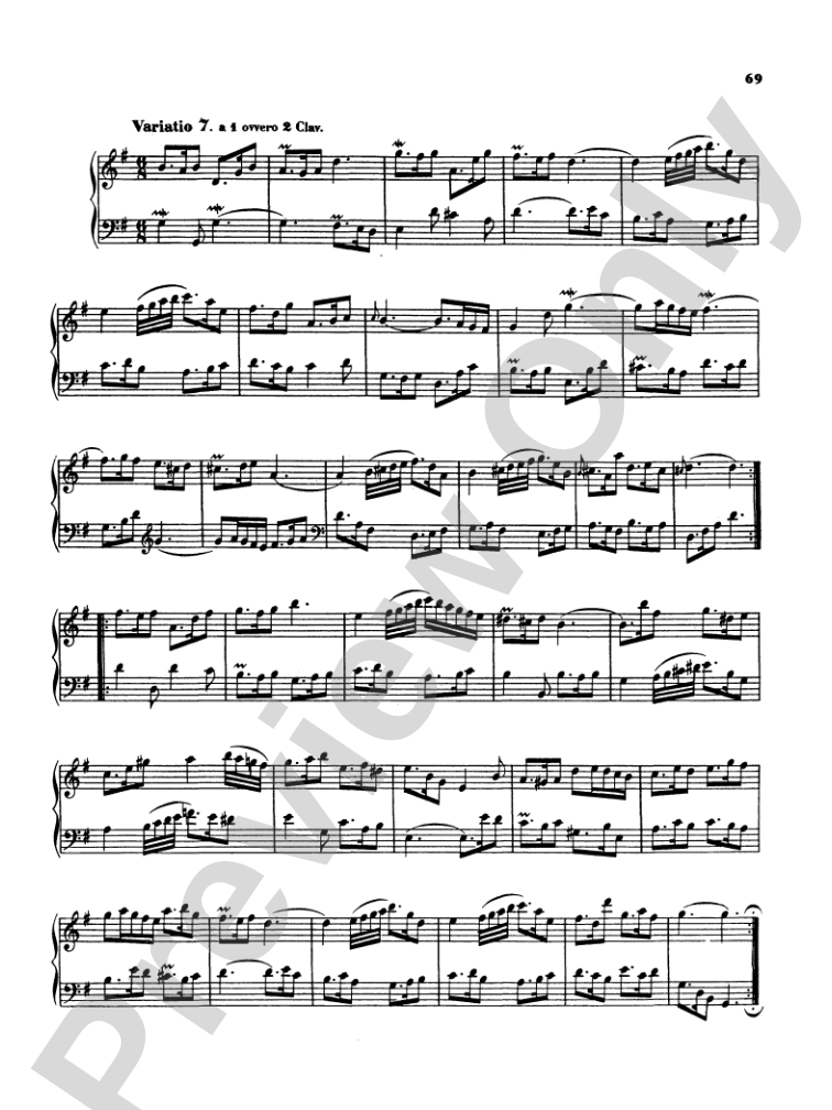 Bach: The Musical Offering and The "Goldberg Variations" (Miniature Score)
