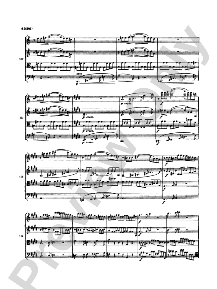 Brahms: Three String Quartets: String Quartet Miniature Score