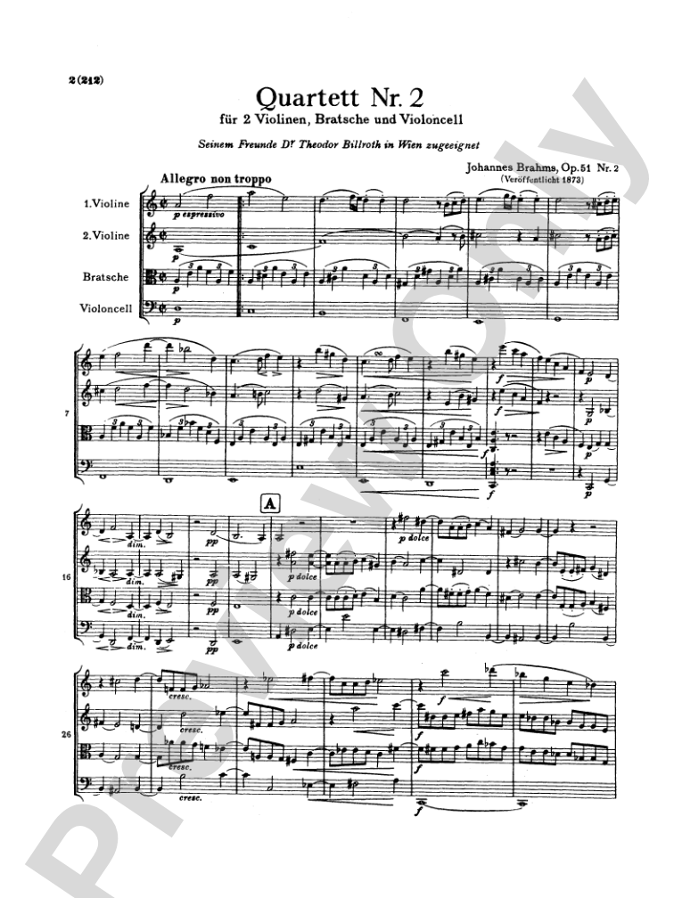 Brahms: Three String Quartets