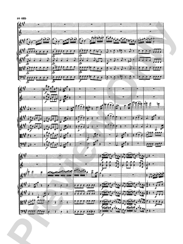 Mozart: Concertos for Stringed Instruments and Orchestra: Violin Miniature Score
