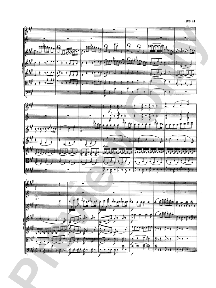 Mozart: Concertos for Stringed Instruments and Orchestra: Violin Miniature Score