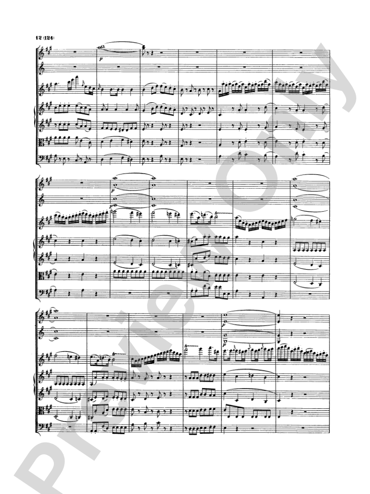 Mozart: Concertos for Stringed Instruments and Orchestra: Violin Miniature Score