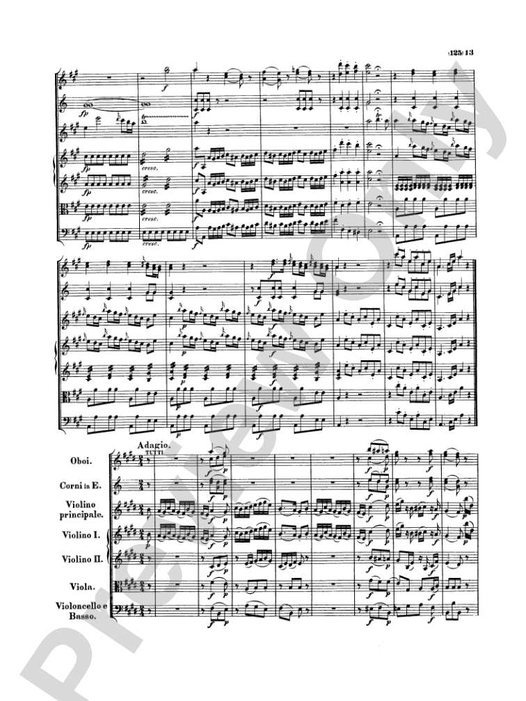 Mozart: Concertos for Stringed Instruments and Orchestra: Violin Miniature Score