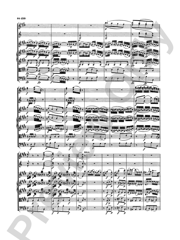 Mozart: Concertos for Stringed Instruments and Orchestra: Violin Miniature Score