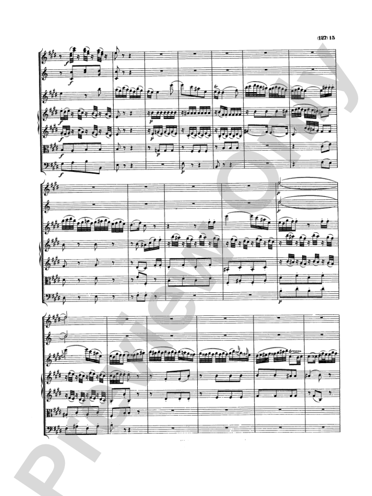 Mozart: Concertos for Stringed Instruments and Orchestra: Violin Miniature Score