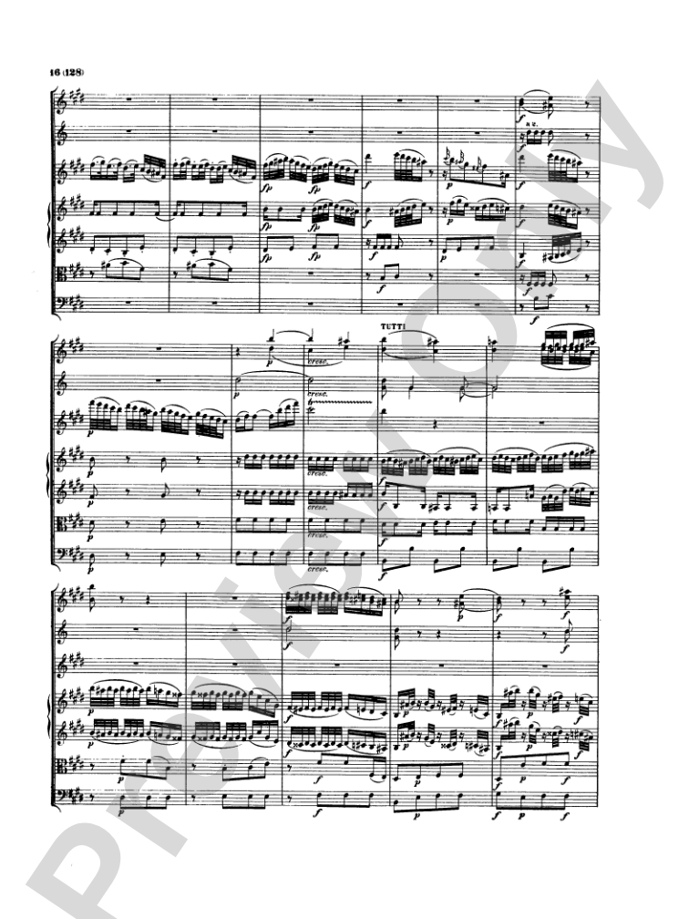 Mozart: Concertos for Stringed Instruments and Orchestra: Violin Miniature Score