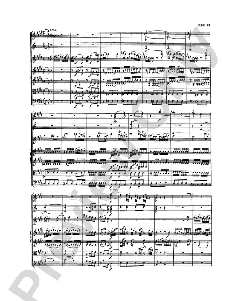Mozart: Concertos for Stringed Instruments and Orchestra: Violin Miniature Score