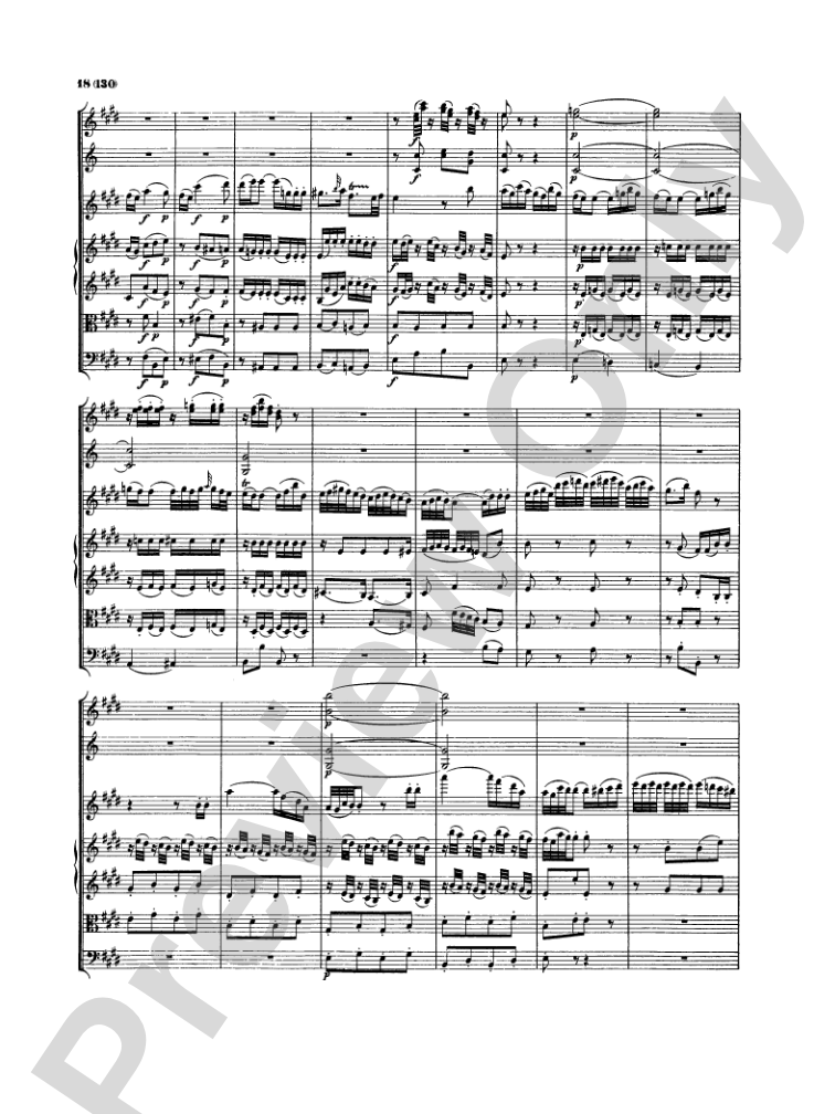 Mozart: Concertos for Stringed Instruments and Orchestra: Violin Miniature Score