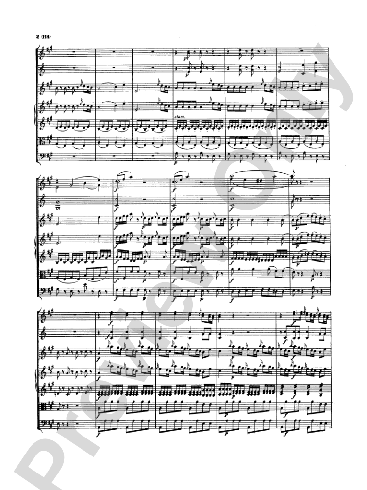 Mozart: Concertos for Stringed Instruments and Orchestra: Violin Miniature Score