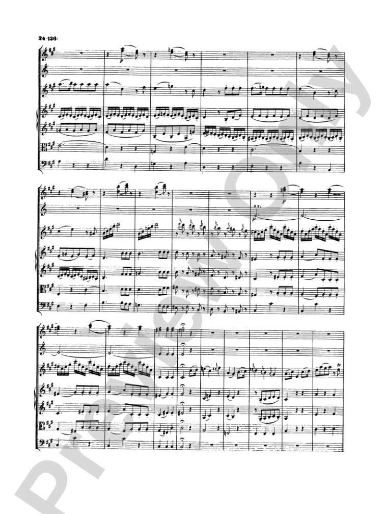 Mozart: Concertos for Stringed Instruments and Orchestra: Violin Miniature Score