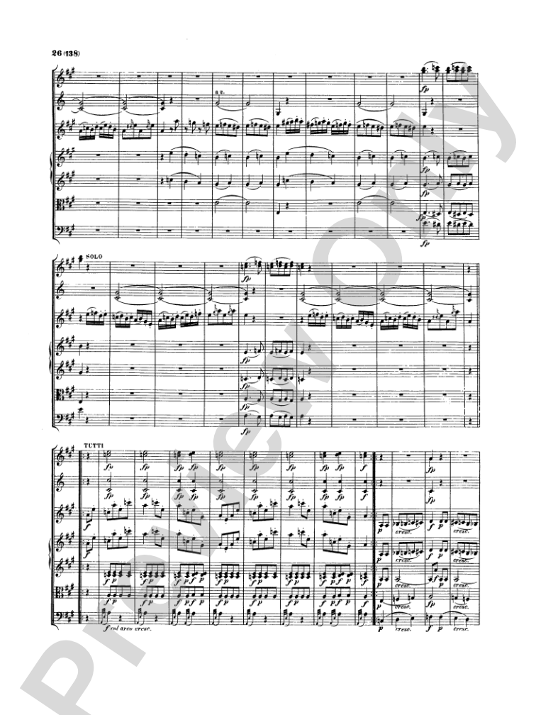 Mozart: Concertos for Stringed Instruments and Orchestra: Violin Miniature Score