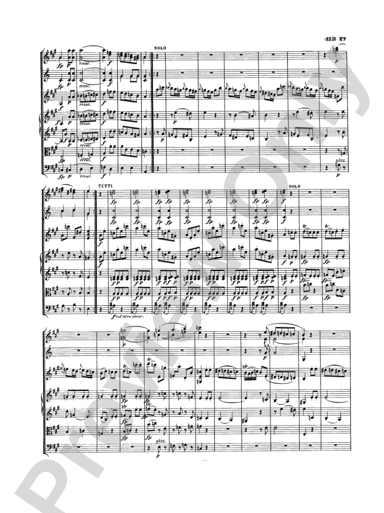 Mozart: Concertos for Stringed Instruments and Orchestra: Violin Miniature Score