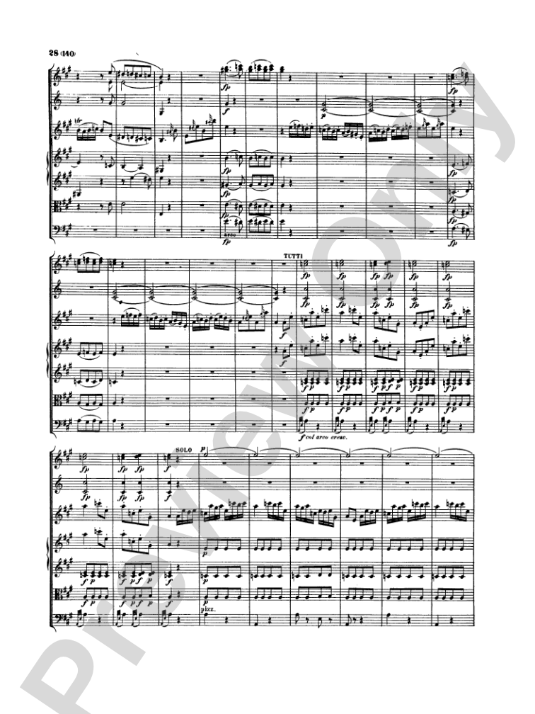 Mozart: Concertos for Stringed Instruments and Orchestra: Violin Miniature Score