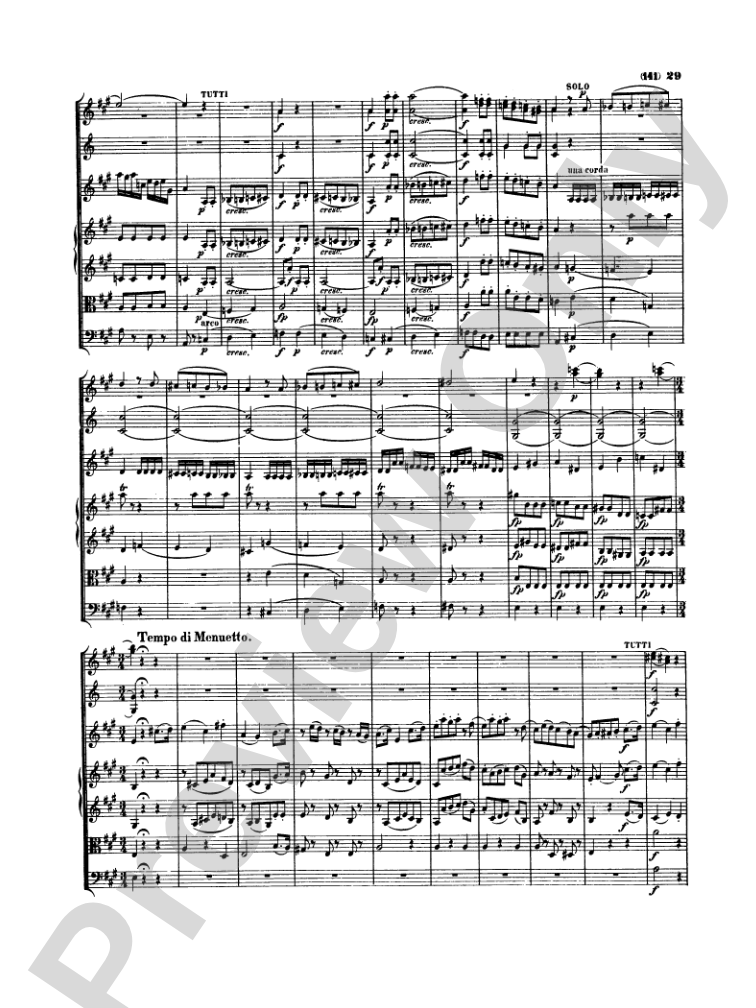 Mozart: Concertos for Stringed Instruments and Orchestra: Violin Miniature Score