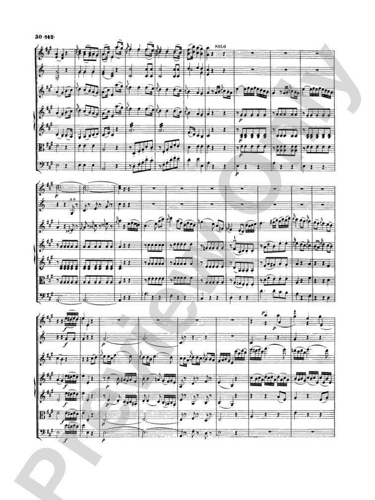 Mozart: Concertos for Stringed Instruments and Orchestra: Violin Miniature Score