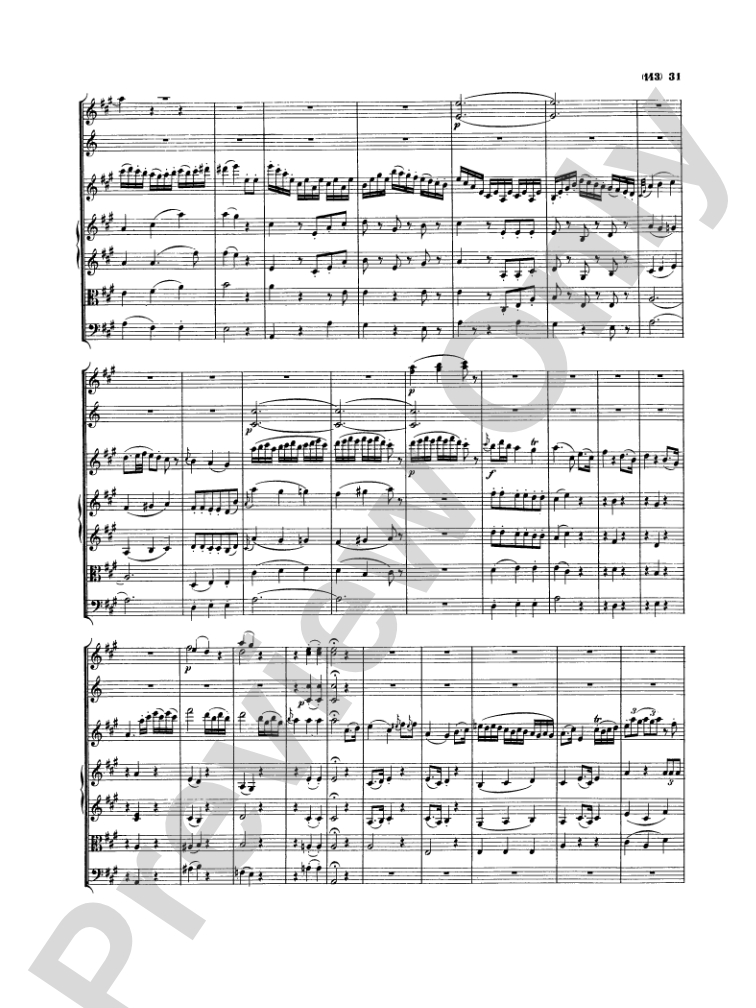 Mozart: Concertos for Stringed Instruments and Orchestra: Violin Miniature Score